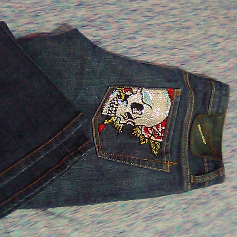 Ed Hardy diamond skull by Christina audigier